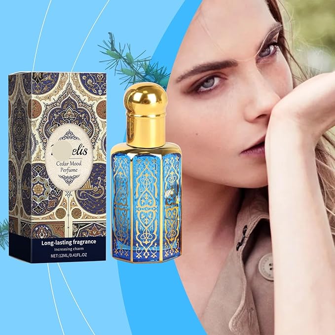 Cedar Ambiance Roll-On Perfume - Mild Long-Lasting &amp Portable Fragrance For Charming Dates(2PCS)