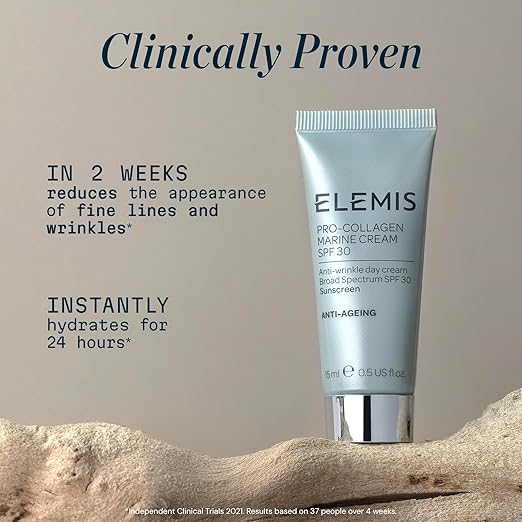 ELEMIS Pro-Collagen Marine Cream SPF 30 Lightweight Anti-Wrinkle Daily Facial Moisturizer