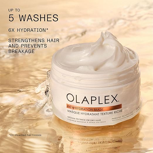Olaplex Rich Hydration Mask: Cuticle Sealing Mask | Hydrate &amp Control Frizz | For Dry or Medium to Coarse Hair 200 ml / 6.7 Fl. Oz.