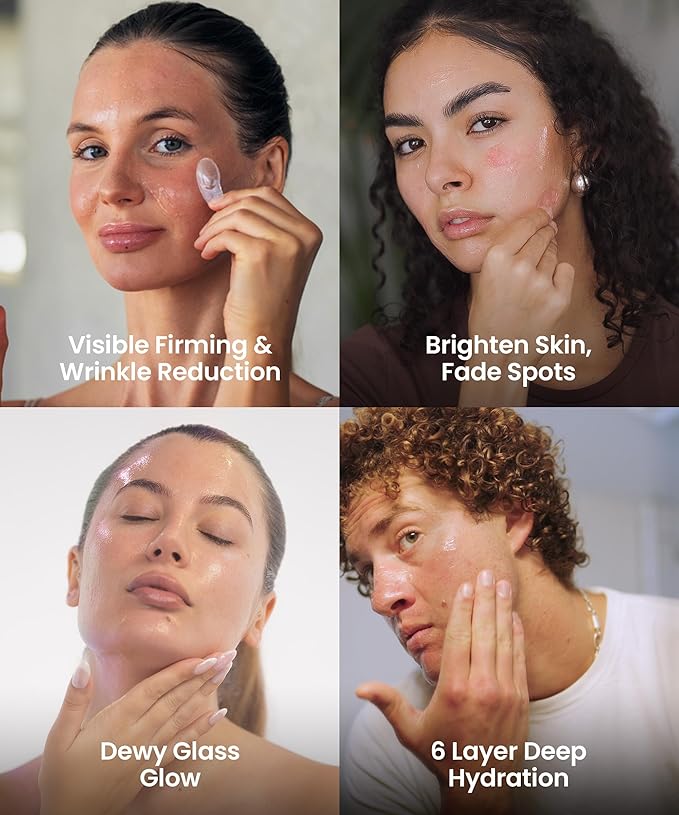 REVO Collagen Jelly ? Korean Anti-Aging Plumping Formula with Hydrolyzed Collagen Niacinamide Hyaluronic Acid &amp Vitamin C ? Skincare for Glass Glow Skin Wrinkle Repair &amp Even Tone (3.52 Fl