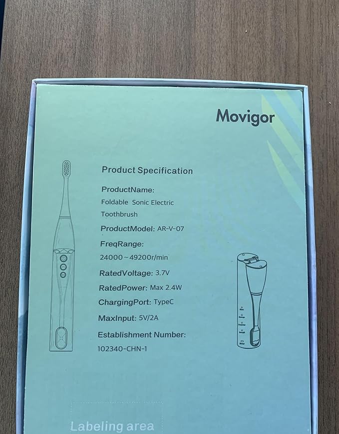 Foldable Electric Toothbrush for Adults ? Dual UV Sanitization 272 Sonic Modes USB-C Rechargeable 4 Brush Heads Leather Travel Case Portable Blue Toothbrush