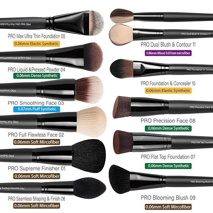 Bueart Design 32PCS Professional Makeup Brushes SetMakeup brushes Kit with Premium soft hair for FoundationPowderCreamBlushContourConcealerBronzerEyeshadowBlending For Pro Make up