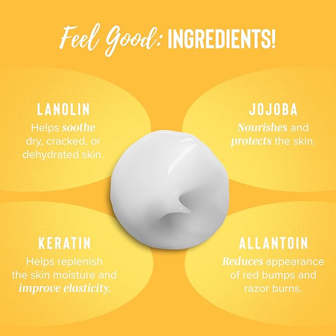 Coochy Shave Cream - Moisturizing Shave Lotion - Gentle Intimate Shaving Cream - For Bikini Area Underarms Legs &amp More - Rash-Free Hydrating Formula - Peachy Keen 32 oz