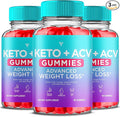 (3 Pack) Keto ACV Gummies Advanced Weight Loss ACV Keto Gummies for Weight Loss Women Men Keto + 1000MG Apple Cider Vinegar Advanced Fat Burn Dietary Support Gummy Supplement Formula (180 Gummies)