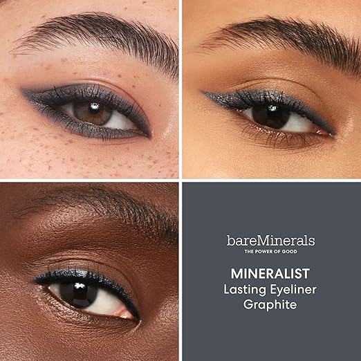 bareMinerals Mineralist Lasting Eyeliner Mineral-Based Waterproof Eyeliner Long-Lasting Color Smudge-Proof Transfer-Proof Retractable Vegan