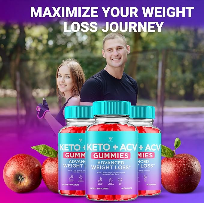 (3 Pack) Keto ACV Gummies Advanced Weight Loss ACV Keto Gummies for Weight Loss Women Men Keto + 1000MG Apple Cider Vinegar Advanced Fat Burn Dietary Support Gummy Supplement Formula (180 Gummies)