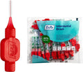 TePe Pack of 25 Interdental Brush Original Soft Dental Brush for Teeth Cleaning 2 Red