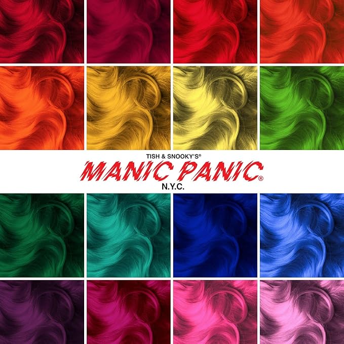 MANIC PANIC Classic Red Passion Semi Permanent Hair Color - Medium Cherry Red Hair Dye for Women &amp Men That Lasts 4-6 Weeks - Vegan Ammonia &amp Cruelty-Free - Create &amp Mix Custom Shades (4o