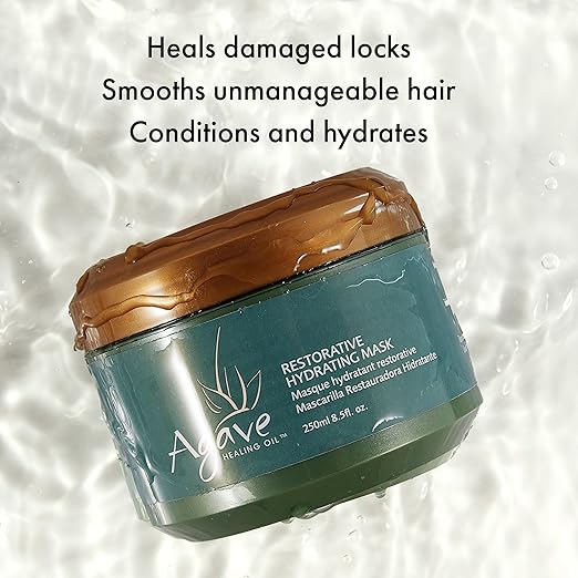 Agave Restorative Hydrating Mask Deep Conditioning for Dry or Damaged Hair 8.5 fl oz