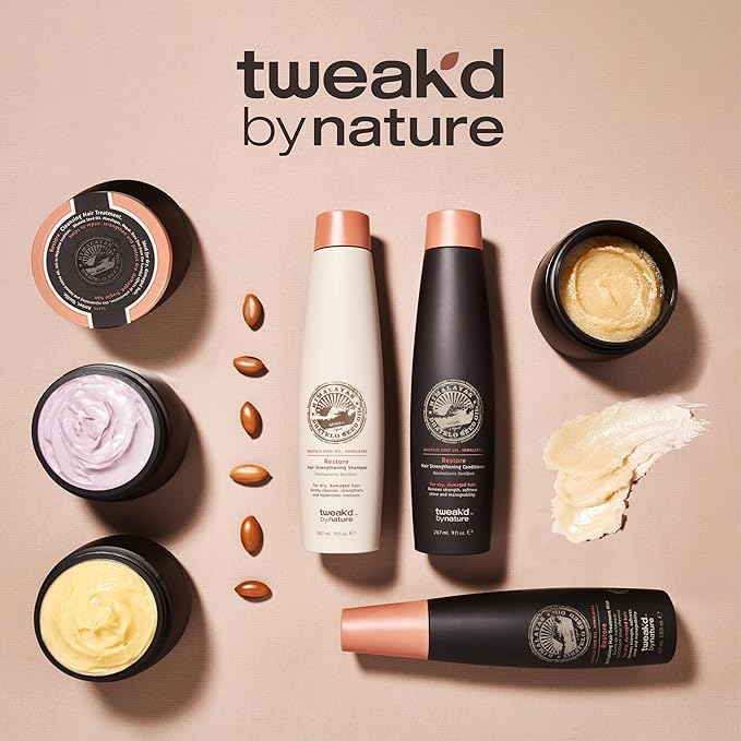 Tweak?™d by Nature - Restore Frangi Pangi-Monoi Hair Strengthening Conditioner Sulfate Free Deep Conditioner for Dry Damaged Hair with Coconut Monoi Oil and Wild Frangipani for Shine (33.8 ounces)