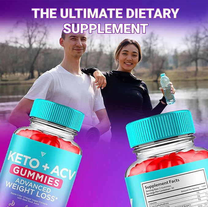 (3 Pack) Keto ACV Gummies Advanced Weight Loss ACV Keto Gummies for Weight Loss Women Men Keto + 1000MG Apple Cider Vinegar Advanced Fat Burn Dietary Support Gummy Supplement Formula (180 Gummies)