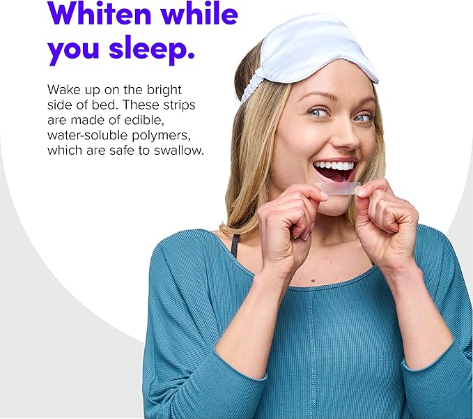 SmileDirectClub Fast Dissolving Teeth Whitening Strips - 18 Count - 2X Whiter Results 2X Faster - Professional Strength Hydrogen Peroxide - Pain Free and Enamel Safe