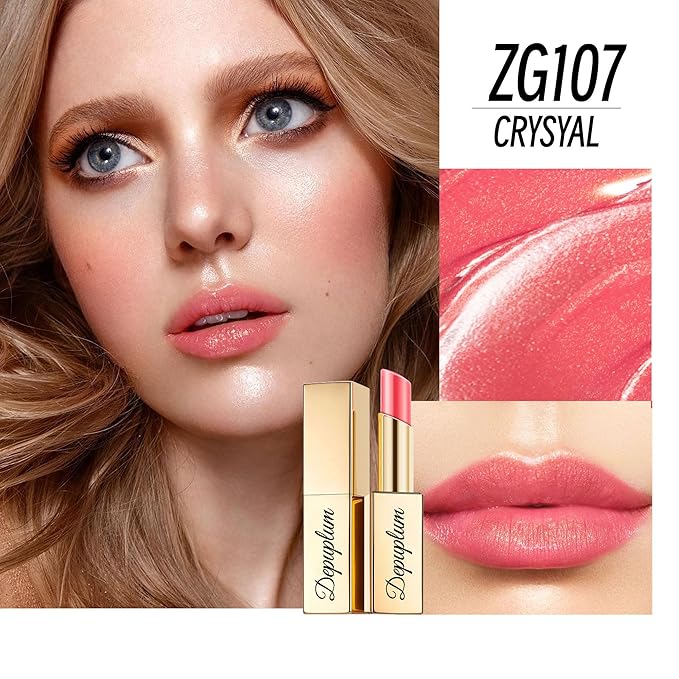 Pink Red Brown Lipstick Set for Women Shimmer Tinted Lip Balm Hydrating Moisturizing Lipstick Cruelty Free Lip Makeup DM107/108/117