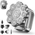 9D Head Shavers for Bald Men 5 in 1 Detachable Head Shaver with LED Display IPX7 Waterproof Wet Dry Rechargeable Electric Shavers for Men Grooming Kit for Home &amp Travel