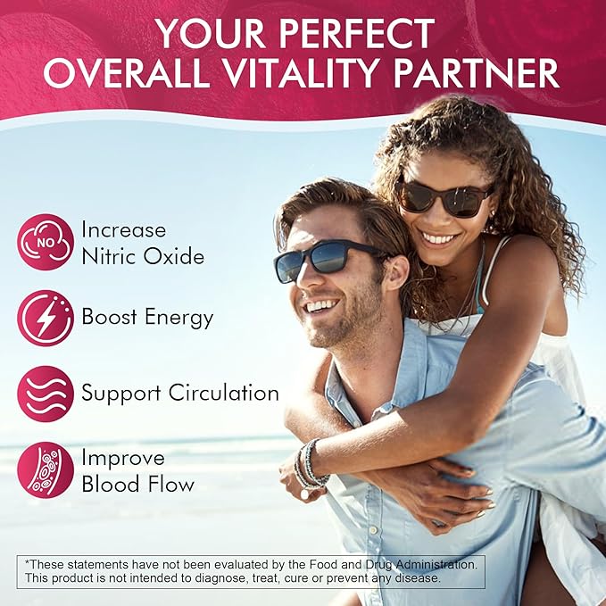 Beet Root Gummies &amp L-Arginine Nitric Oxide Supplements for Men &amp Women w/Organic Beets B1 B2 B3 B5 B6 Folate B12 for Energy Boost &amp Circulation Support Sugar Free 120 Cts