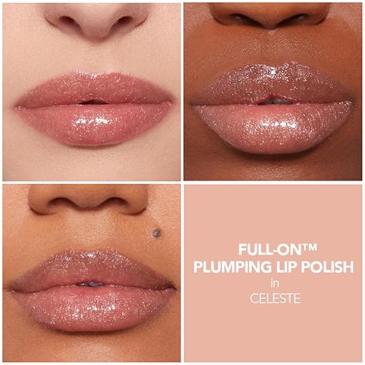 BUXOM Power-Full Plumping Lip Balm Tinted Lip Balm Plumper Enhancing Lip Moisturizer Hydrating &amp Smoothing Peptide Lip Treatment Cruelty-Free