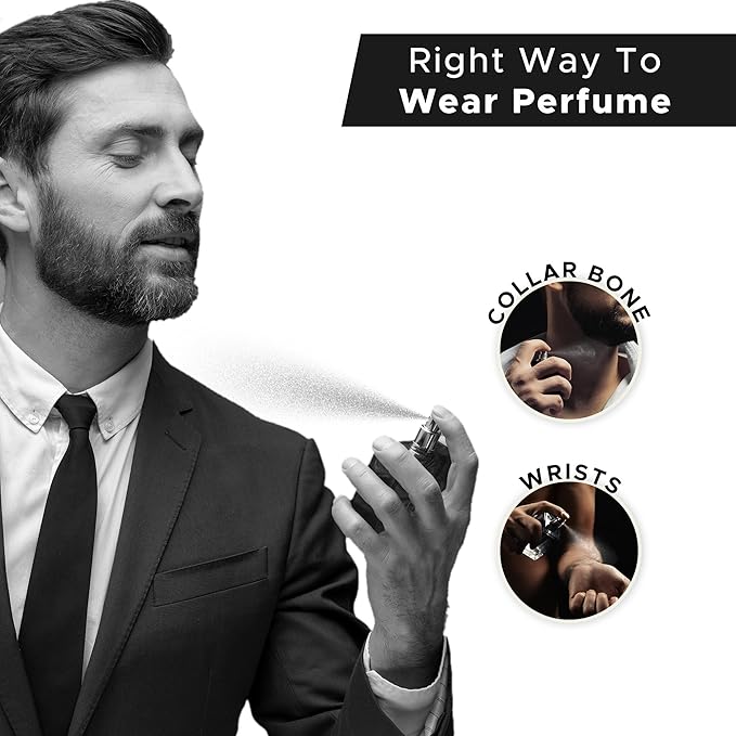 The Man Company Specially Curated Perfume Gift Set 4X20Ml - A Gentlemen's Desire | Premium Long-Lasting Fragrance| Citron For Travel| Intense For Office| Musk For Sports| Joy For Outing80 Ml