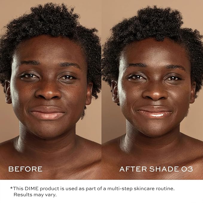 DIME Beauty Tinted Glow Wonderscreen SPF 30 Mineral Sunscreen for Face with 19% Zinc Oxide Tinted Moisturizer with SPF 50 g (Deep)