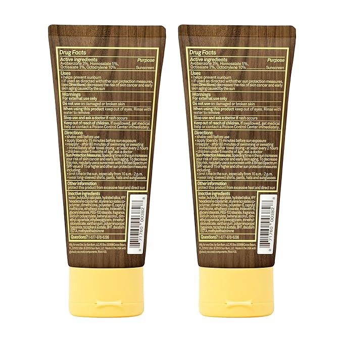 Sun Bum Original SPF 30 Sunscreen Lotion | Vegan and Hawaii 104 Act Compliant (Octinoxate &amp Oxybenzone Free) Broad Spectrum Moisturizing UVA/UVB Sunscreen with Vitamin E | 3 oz (Pack of 2)