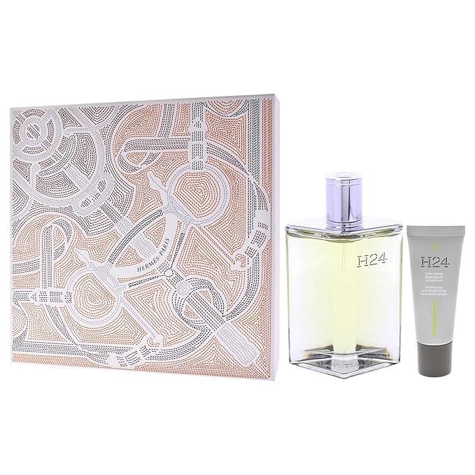 Hermes H24 for Men - 2 Pc Gift Set 3.3oz EDP Spray 0.68oz Face Moisturizer