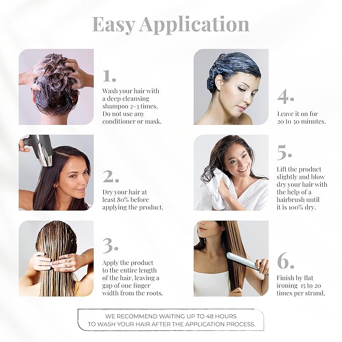 Expert Hair Sensation Straightening &amp Smoothing Kit :Texturizing Cream + Gold Repair Mask for Ultimate Hair Transformation- At Home Keratin Treatment for Straight Silky Moisturized Hair