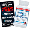 Ultimate 100% Essential Amino Acid Supplement for Cutting Fasting &amp Workouts - All 9 EAAs 40% Leucine ? Ideal BCAA Ratio for Energy Muscle &amp Recovery - 300 Easy-to-Swallow Keto &amp Vegeta