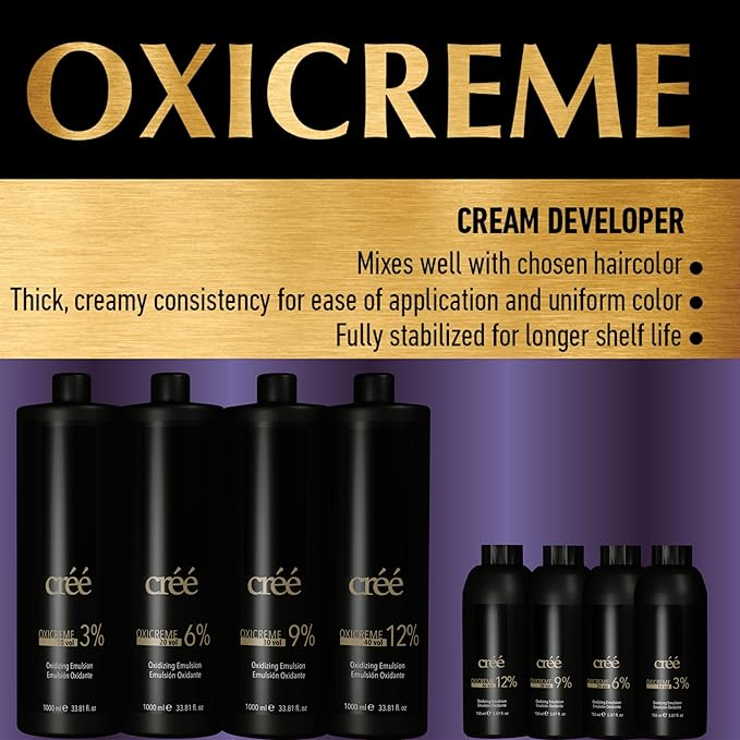 Cr?? Professional Oxicreme Peroxide Developer Series (30 Volume 1000 ml)