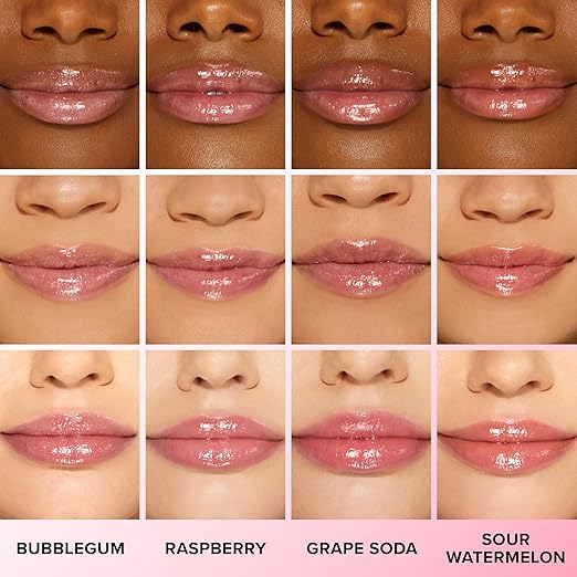 Too Faced Kissing Jelly Lip Oil Gloss | Hydrating Lip Oil + Gloss Hybrid for Instant Moisture and Shine 0.15 Fl Oz