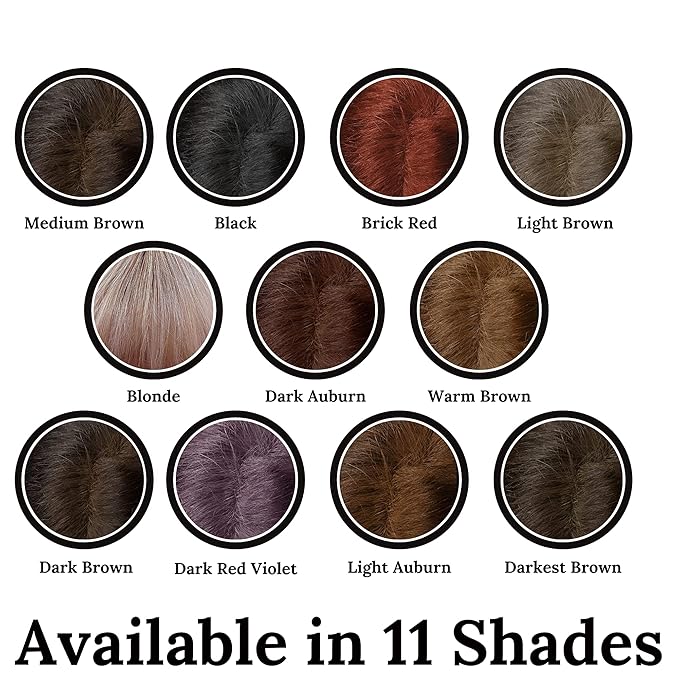 Root Concealer Touch Up Powder | All-Natural Crushed Minerals | Fast and Easy Total Gray Hair Cover Up For Black Brown Auburn and Blonde Hair - 0.30 oz (Darkest Brown)