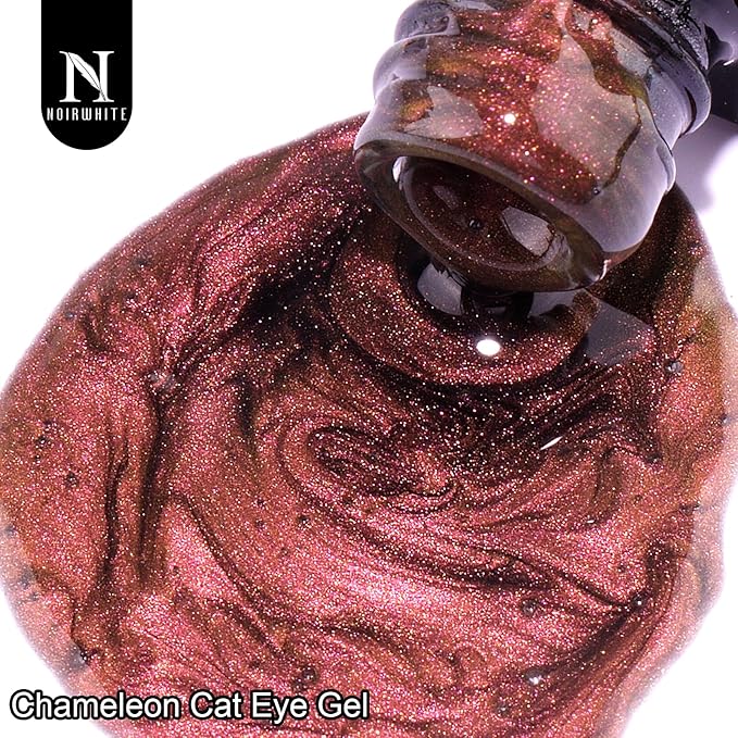 Cat Eye Gel Nail Polish 12 Colors Sparkly Glitter 9D Chameleon Magnetic Nail Polish Set with Magnet Base Top Coat Soak Off LED UV Nail Art DIY Manicure Home Salon Gift for Women