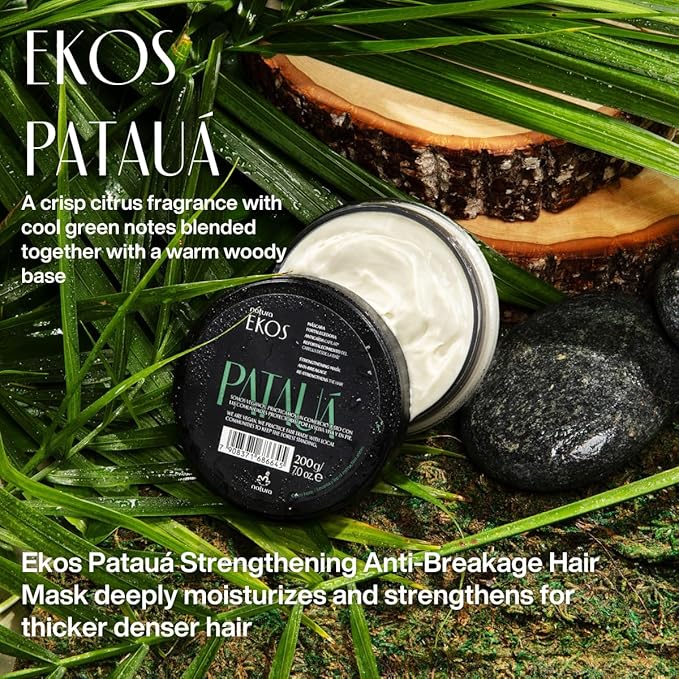 Natura Ekos Patau? Strengthening Anti-Breakage Hair Mask - For Weakened Brittle Damaged and Dry Hair - Vegan Not Tested On Animals