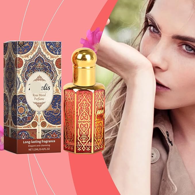 Roll-On Charming Floral Fragrance Perfume - Rose Scented Long-Lasting Portable Elegance(3PCS)