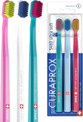 Curaprox CS 5460 Ultra-Soft Toothbrush ? for Sensitive Teeth &amp Gums | Gentle Plaque Removal | 3-Pack |Random Colour