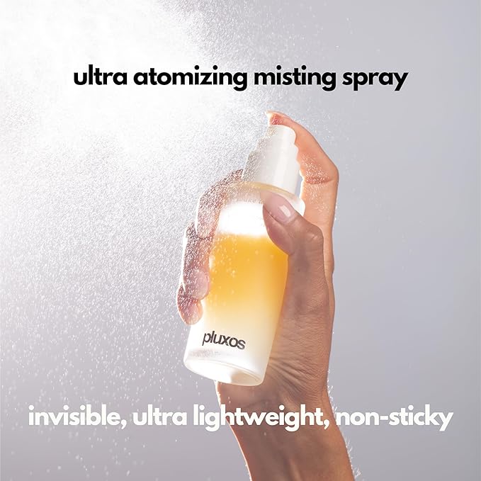 | PLUXOS 47 | SUNSCREEN + SKINCARE SPF 47 FACE MIST SPRAY (Unscented) | SUN DEFENSE COMPLEX CARE | Apply Over Makeup Broad Spectrum Clear Light Vegan Hydrate Fight Acne Anti-Aging Cell Repair