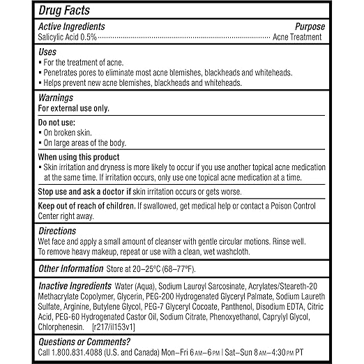 Paula's Choice CLEAR Pore Normalizing Facial Cleanser Acne Daily Face Wash Salicylic Acid Face Cleanser for Clogged &amp Enlarged Pores Redness Suitable for Blackhead-Prone Skin Fragrance Free