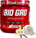 iSatori BIO-GRO Protein Synthesis Amplifier for Muscle Recovery &amp Growth Enhanced Stimulant Free Pre-Workout &amp Colostrum Supplement with Bio-draft Peptides- Vanilla Ice Cream (60 Servings)