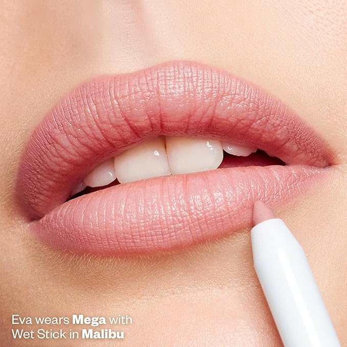 Kosas Hotliner Retractable Lip Liner Pencil with Built-In Brush &amp Sharpener - Easy Contouring Hydrating Long-Lasting - Pigmented Creamy Texture for Plumping Lips - Hyaluronic Acid &amp Konjac -