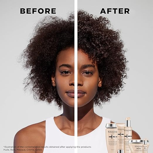 Kerastase Curl Manifesto Beurre Haute Nutrition Strenghening Hair Mask For All Wavy Curly and Coily Hair - Prevents Breakages Softens and Adds Shine 6.8 Fl Oz
