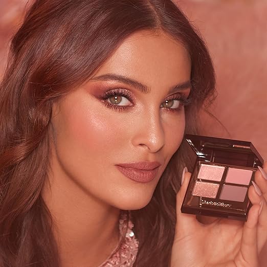 Charlotte Tilbury Luxury Palette Eyeshadow - Shimmer Metallic &amp Satin Matte Eyeshadow Quad with a Rich Powder Formula - Includes 4 Complementary Shades