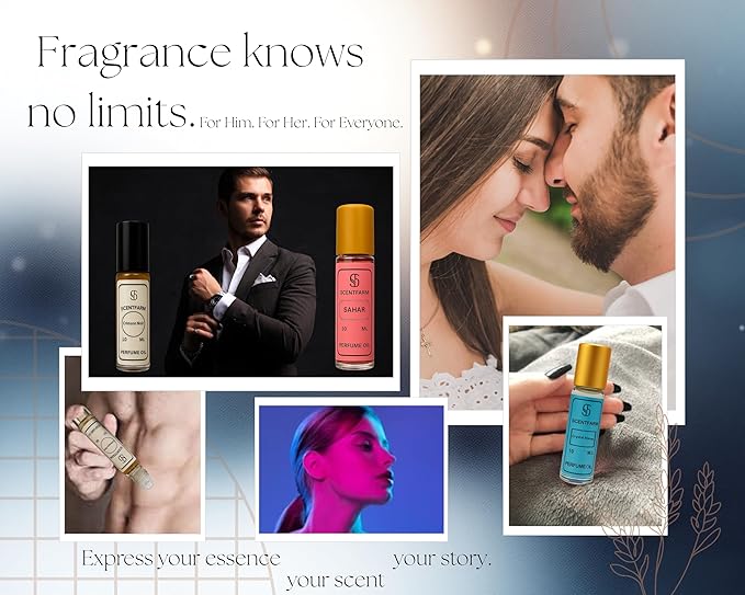 Perfume Oil 5-in 1 Set -Long Lasting Alcohol-Free Roll-On Fragrance Oils for Men &amp Women5 ×10ML Concentrated Travel Perfume Oils Crystal EleveSaharAmber Eclips Crimson Noir &amp Royal Image