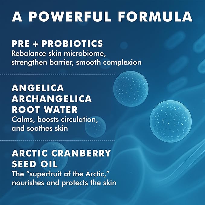 skyn ICELAND Nordic Renewal Pre and Probiotic Face Cream Supports Skin Microbiome Barrier Hydration and Radiance. Moisturizer for Dry Sensitive Skin 1.6 Fl Oz