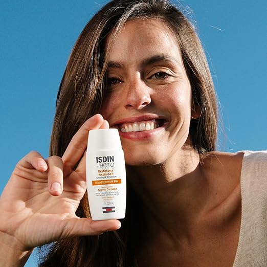 ISDIN Eryfotona Actinica Zinc Oxide and 100% Mineral Sunscreen Broad Spectrum SPF 50+ No White Cast Suitable for Sensitive Skin