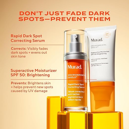 Murad Superdraft Brightening Moisturizer SPF 50 Travel - Vitamin C Packed Hydrating Ulta Sheer Facial Sunscreen W/Lipid-boosting Technology for Preventative Aging Protection from UVA/UVB (0.8 Fl Oz)