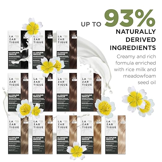 Lazartigue La Couleur Absolue Permanent Hair Color with Botanical Extracts Coloring Kit Vegan Cruelty-Free Ammonia-Free