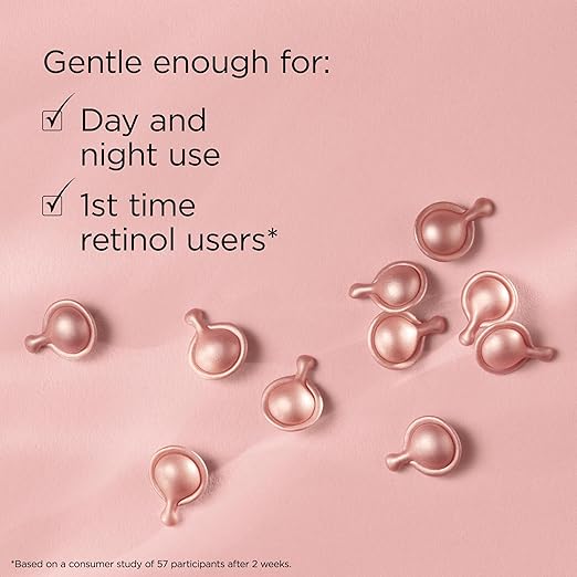 Elizabeth Arden Retinol + HPR Ceramide Rapid Skin Renewing Anti-Aging Face Serum Capsules Fine Lines &amp Wrinkles Treatment Skincare Gift for Women