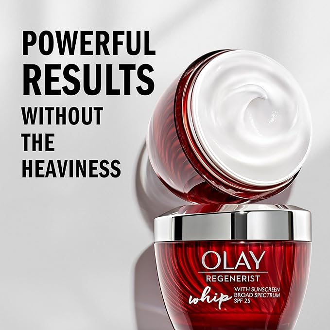 Olay Regenerist Whip Face Moisturizer Cream with Sunscreen SPF 25 1.7 oz