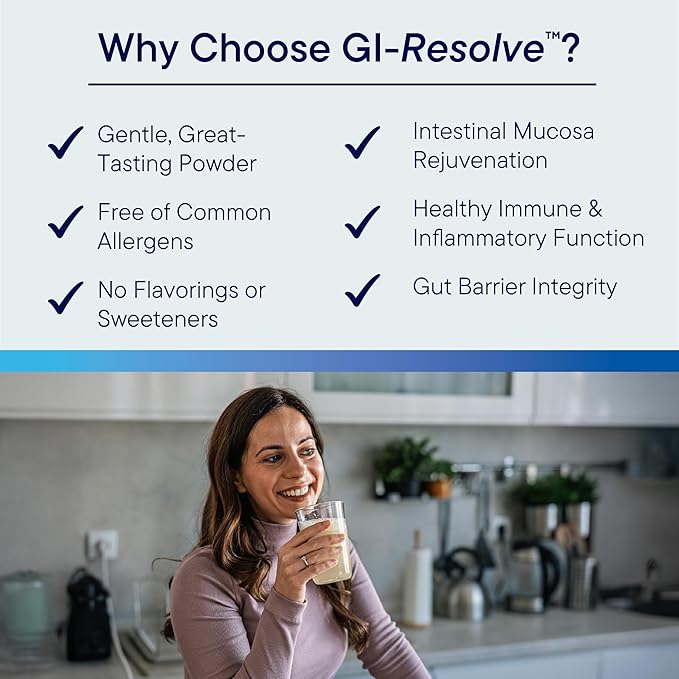 Biotics Research GI Resolve??Advanced L-Glutamine Powder Formula for Gut Lining Support &amp Healing - Optimal Gastrointestinal Function - Premium 7-Ingredient with Zinc Carnosine &amp Botanicals- 6