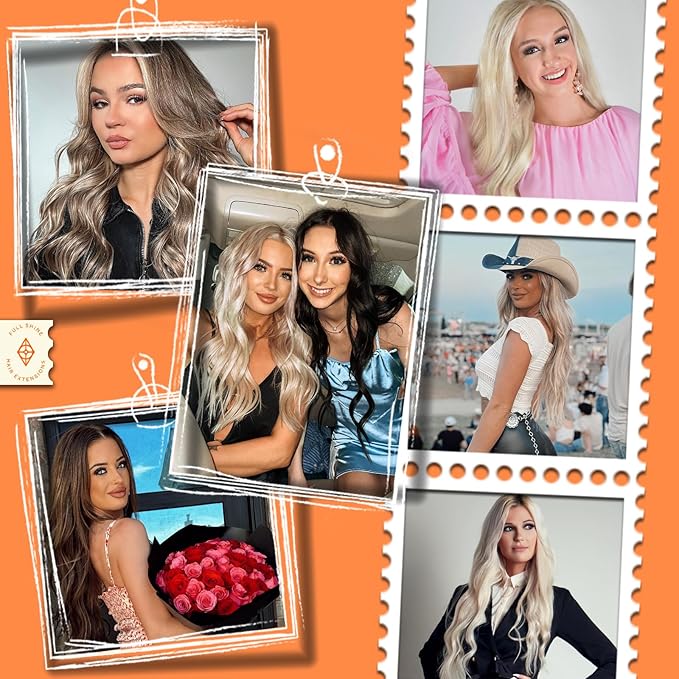Full Shine Topper Extensions Color 2/8/2 Black with Blonde 12 Inch Hidden Crown Hair Extensions Hair Pieces with Clips 5 * 5 Inch Clip in Silk Human for Women Remy Extensions