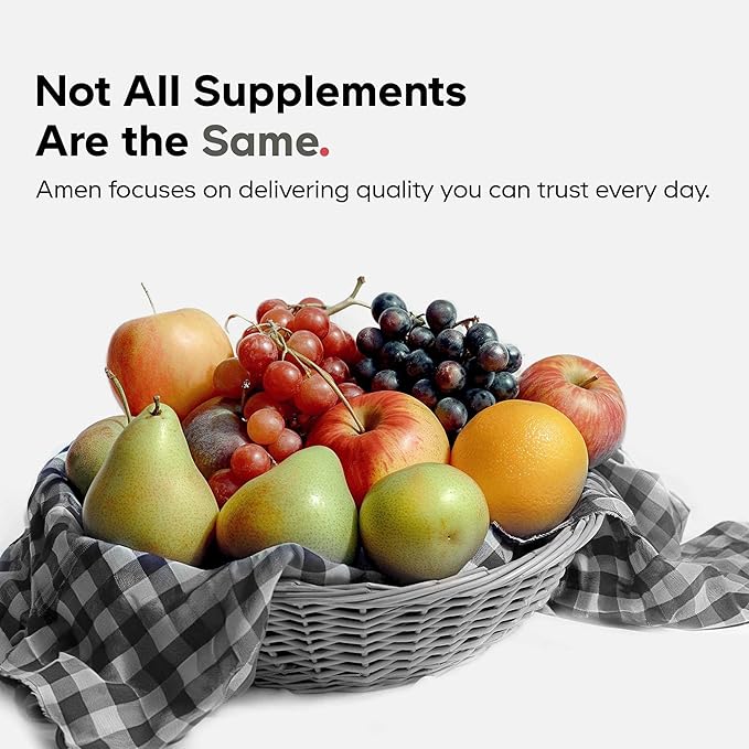 Amen Leaky Gut Supplement - Advanced Formula with Bioavailable L Glutamine Zinc Turmeric DGL Licorice Root - Marshmallow Root - Probiotics &amp Fermented Prebiotics - Vegan Non-GMO - 2-Pack