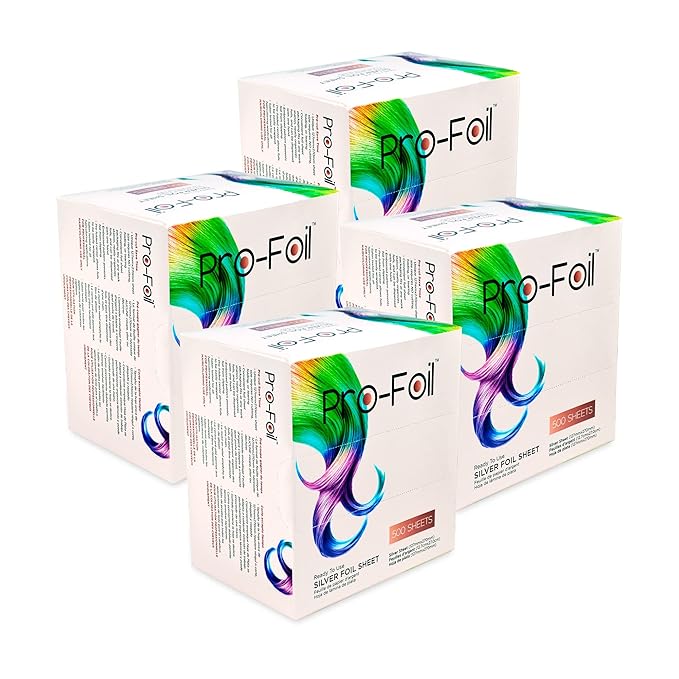 Just Home Pink Hair Highlighting Pop Up Foils 2000 Sheets Pre ? Cut for Bleaching Coloring Lightening Styling In-Built Dispenser for Professionals Salons Personal Use